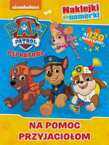 Naklejki na numerki. Psi Patrol. Na pomoc przyjaci