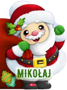 Mikołaj. Sztancowane świąteczne