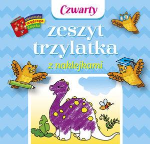 CZWARTY ZESZYT TRZYLATKA Z NAKLEJKAMI. BIBLIOTECZK