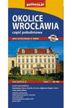 MAPA - OKOLICE WROCŁAWIA CZ. POŁUDNIOWA 1:100 000