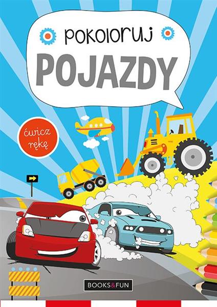 POJAZDY POKOLORUJ