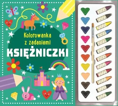 KOLOROWANKA Z ZADANIAMI. KSIĘŻNICZKI