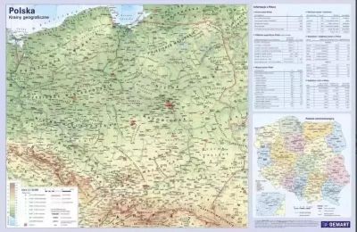 PODKŁADKA NA BIURKO. MAPA POLSKI