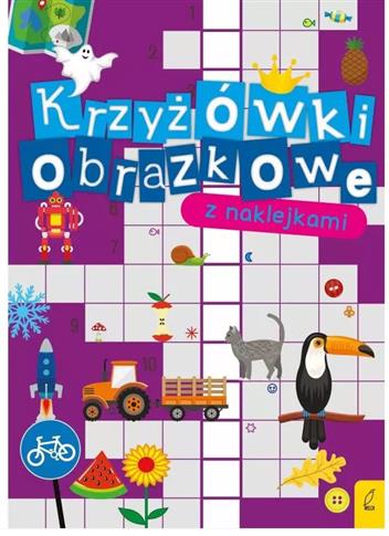 KRZYŻÓWKI OBRAZKOWE Z NAKLEJKAMI