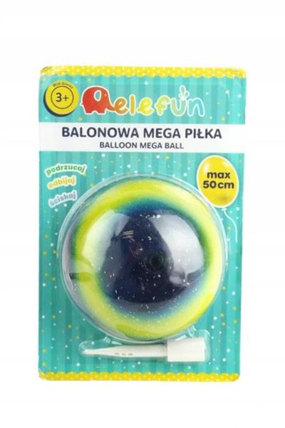 ELEFUN BALONOWA MEGA PIŁKA MIX KOLORÓW