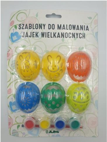 SZABLONY DO MALOWANIA JAJEK 6 SZT