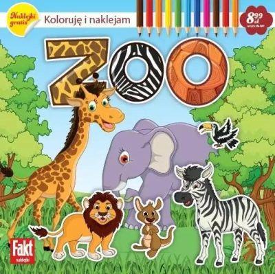 FAKT NAKLEJKI. ZOO. KOLORUJĘ I NAKLEJAM