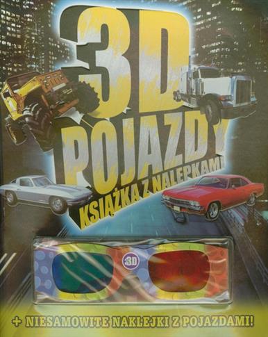 3D pojazdy. Książka z nalepkami