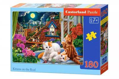 Puzzle 180 elementów. Kittens on the Roof