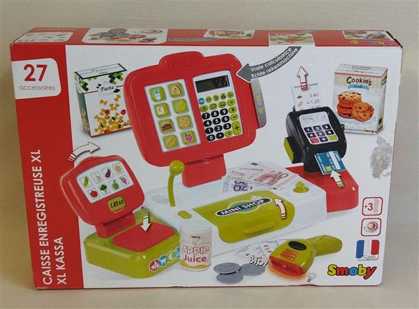 KASA SKLEPOWA ELEKTRONICZNA CZERWONA SMOBY