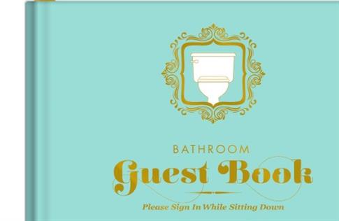 Knock Knock Bathroom Guest Book