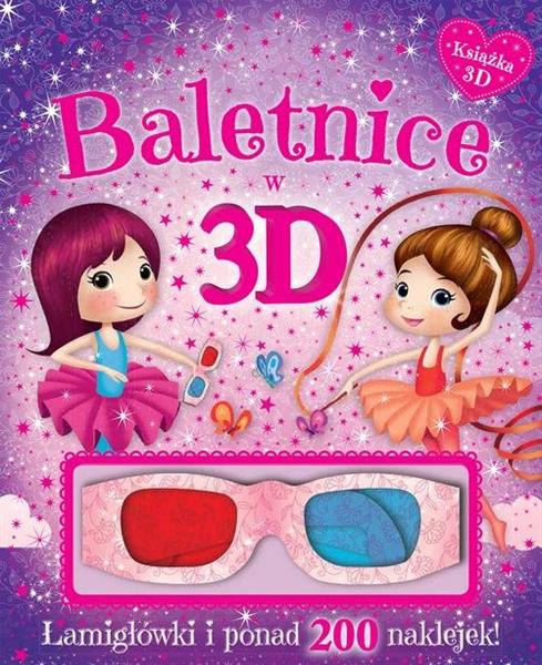 BALETNICE W 3D KSIĄŻKA Z OKULARAMI