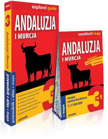 Andaluzja i Murcja 3w1: przewodnik + atlas + mapa