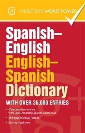Spanish-English, English-Spanish Dictionary