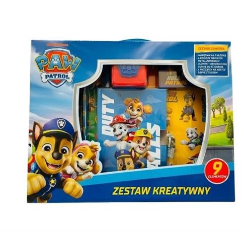 PSI PATROL ZESTAW KREATYWNY, PAMIĘTNIK, NAKLEJKI,