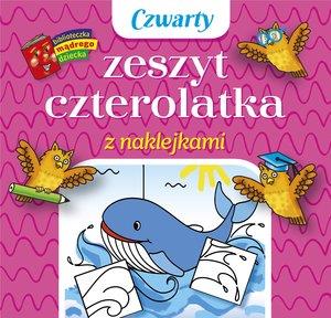 CZWARTY ZESZYT CZTEROLATKA Z NAKLEJKAMI