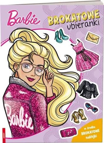 Barbie brokatowe naklejki