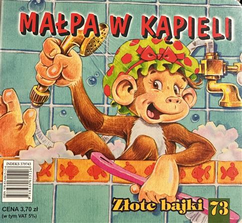 MAŁPA W KAPIELI ZŁOTE BAJKI