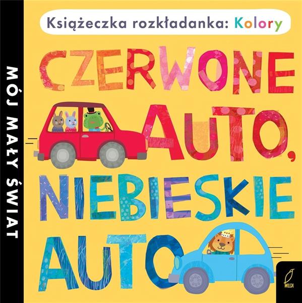 KSIĄŻKA ROZKŁADANKA. CZERWONE AUTO, NIEB