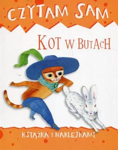 Czytam sam Kot w butach Książka z naklejkami
