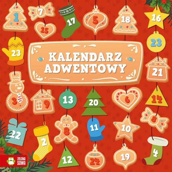 KALENDARZ ADWENTOWY CZERWONY NW