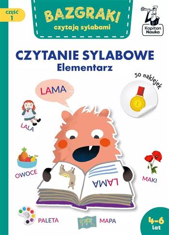 Bazgraki czytają sylabami. Czytanie sylabowe. Elem