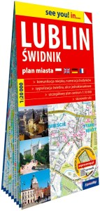Lublin i Świdnik papierowy plan miasta 1:20 000