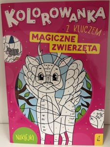KOLOROWANKA Z KLUCZEM. MAGICZNE ZWIERZĘTA