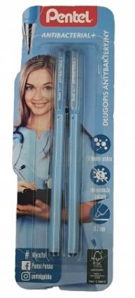 PENTEL DŁUGOPISY ANTYBAKTERYJNE 2 SZT