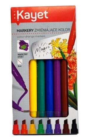 KAYET MARKERY ZMIENIAJĄCE KOLOR, MAGICZNY EFEKT 8