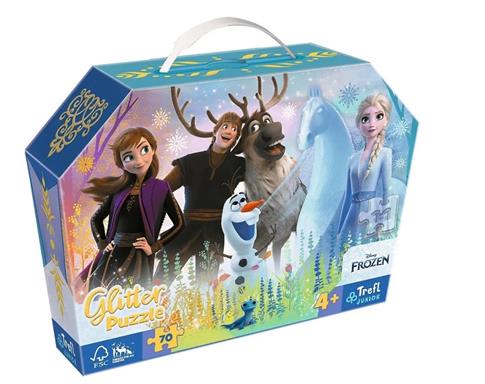 Trefl, puzzle, Disney, Magiczna Przyjaźń, glitter,