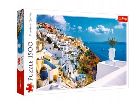 PUZZLE 1500 ELEMENTÓW SANTORINI GRECJA UKŁADANKA M