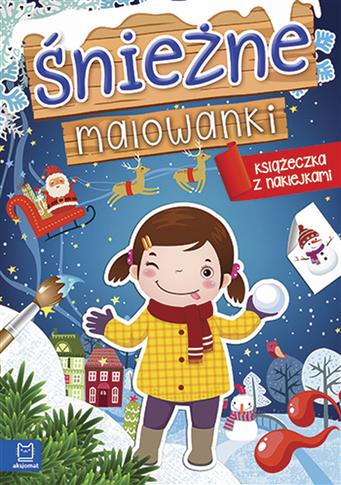 Śnieżne malowanki. Książeczka z naklejkami