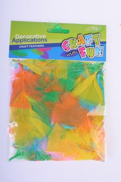 CRAFT WITH FUN OZDOBA PIÓRKA KOL