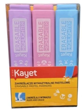 KAYET ZAKREŚLACZE WYMAZYWALNE ZESTAW 3 SZTUKI