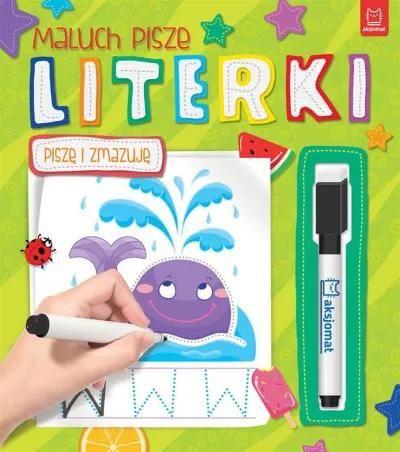 Maluch pisze Literki. Piszę i zmazujęMaluch pisze