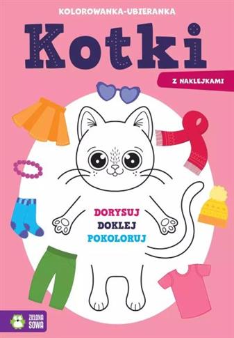 KOLOROWANKA-UBIERANKA. KOTKI