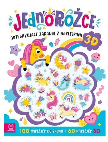 JEDNOROŻCE. AKTYWIZUJĄCE ZADANIA Z NAKLEJKAMI 3D