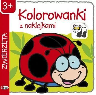 kolorowanki z naklejkami zwierzeta