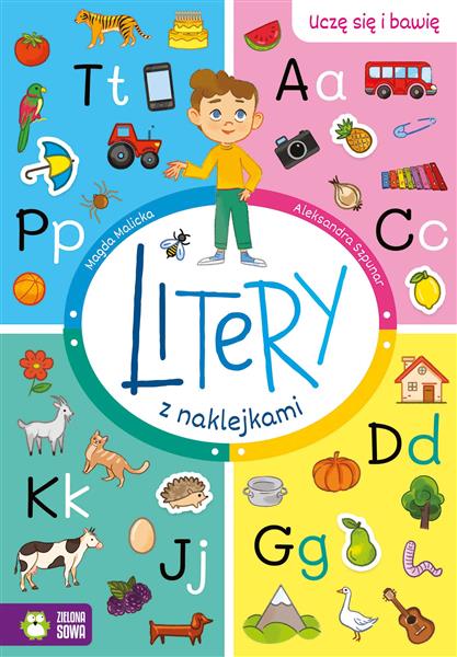 LITERY Z NAKLEJKAMI