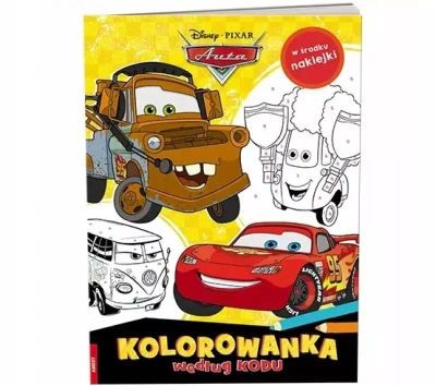 Disney Pixar Auta Kolorowanka według kodu KKO-9108