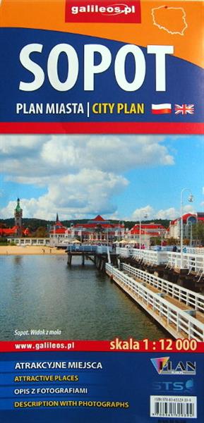 SOPOT, PLAN MIASTA, 1:12 000