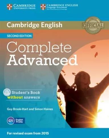 COMPLETE ADVANCED STUDENT S BOOK WITHOUT ANSWERS +