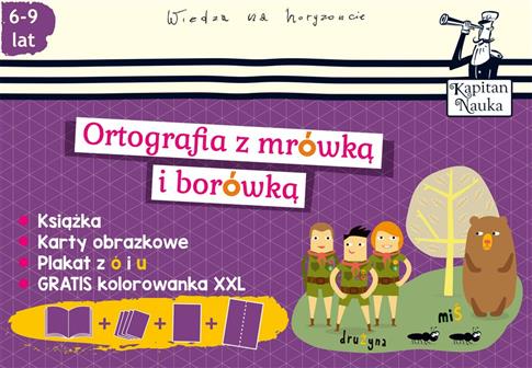 Kapitan Nauka. Pakiet Ortografia z mrówką i borówk