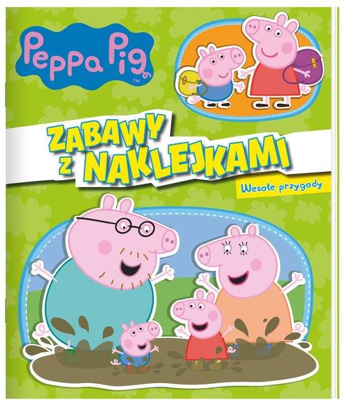 ŚWINKA PEPPA ZABAWY Z NAKLEJKAMI. WESOŁE PRZYGODY.