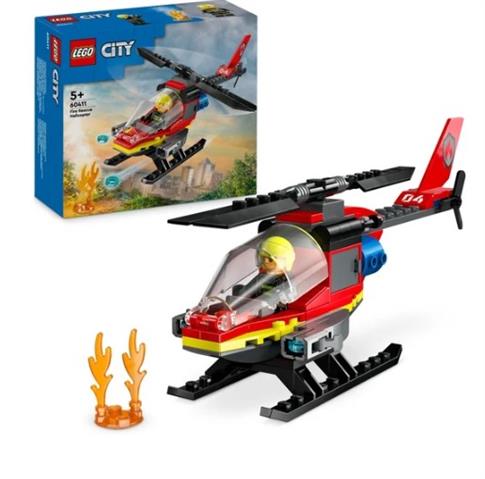 LEGO CITY, KLOCKI, STRAŻACKI HELIKOPTER RATUNKOWY