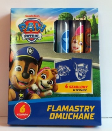 ST. MAJEWSKI FLAMASTRY DMUCHANE 6 KOLORÓW, 4 SZABL