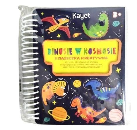 KSIĄŻECZKA KREATYWNA KAYET DINUSIE W KOSMOSIE