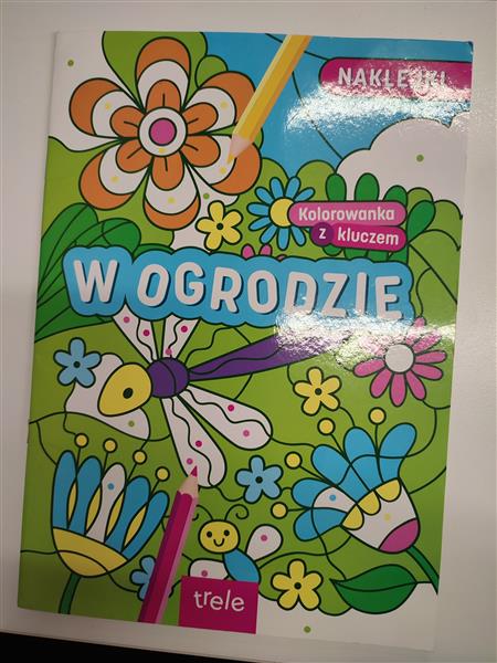 KOLOROWANKA Z KLUCZEM W OGRODZIE