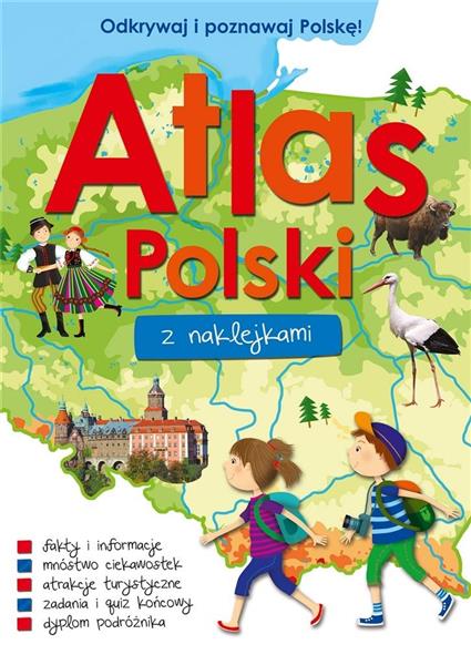 ATLAS POLSKI Z NAKLEJKAMI
